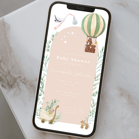 Digital Baby Shower Invitation