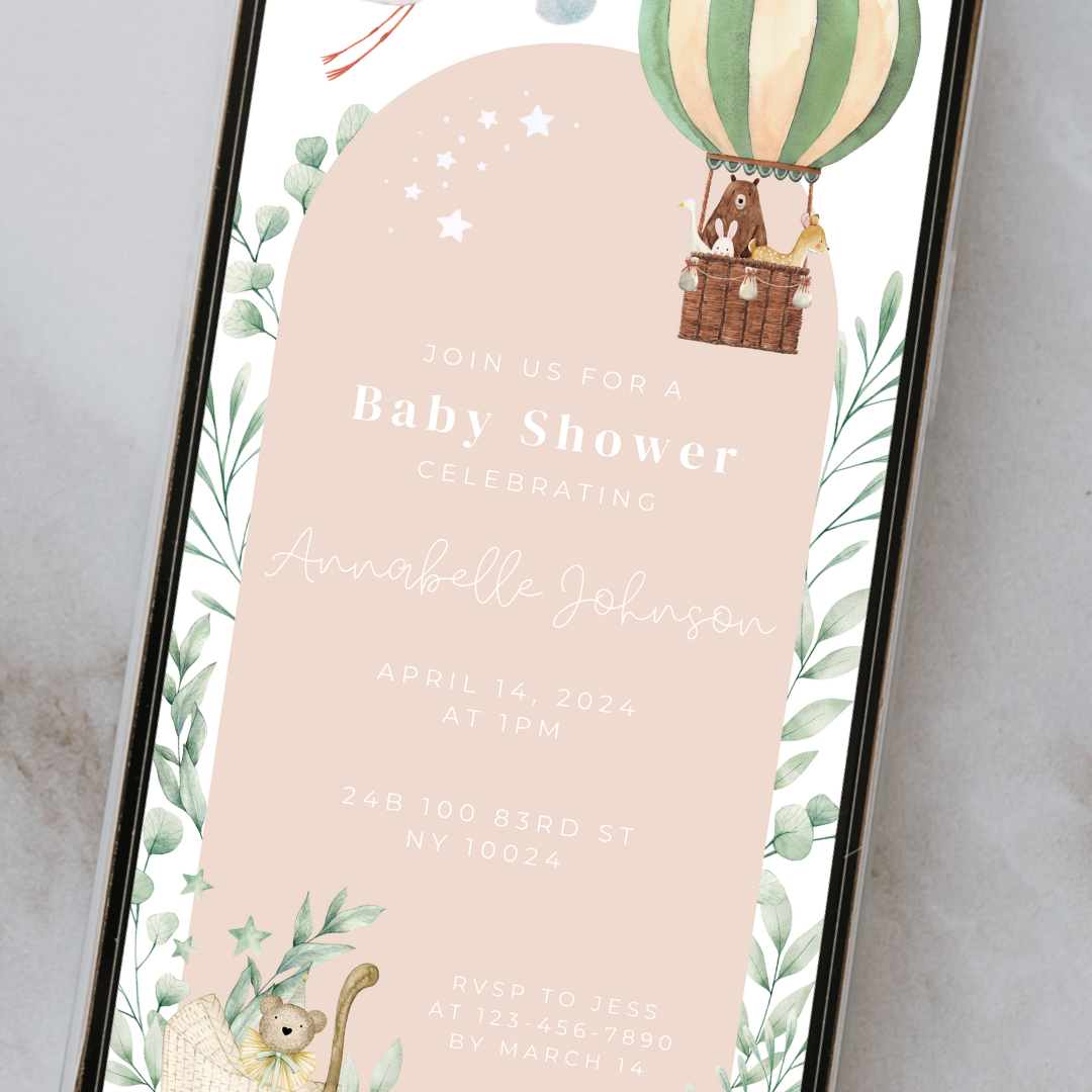 Digital Baby Shower Invitation