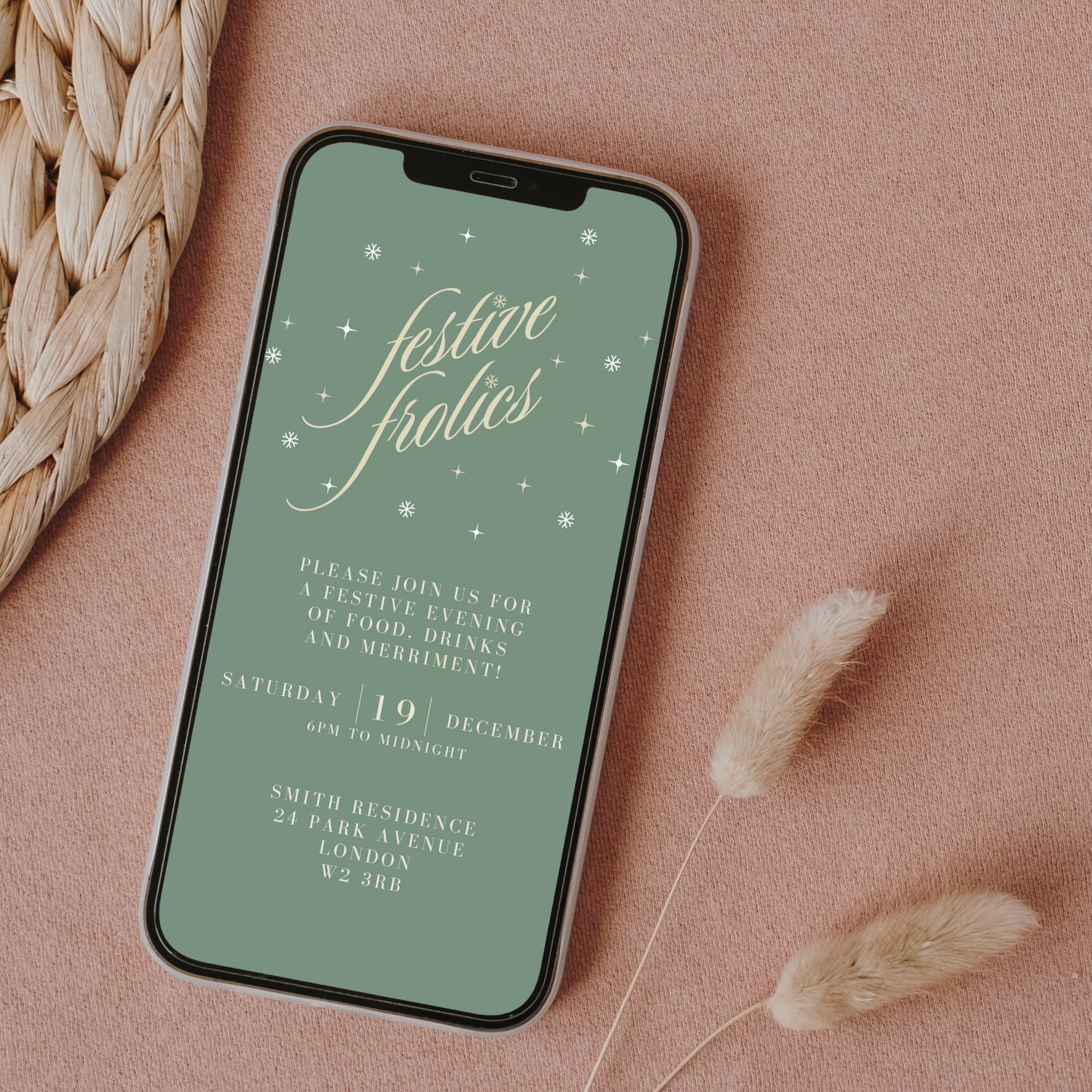 Digital Holiday Party Invitation