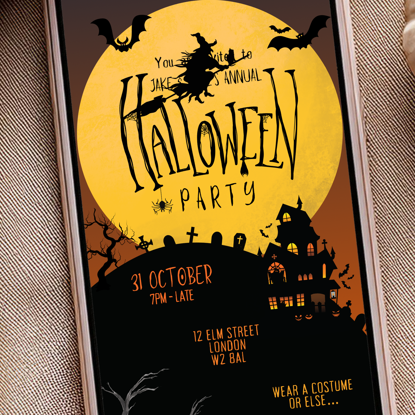 Animated Halloween Party Invitation