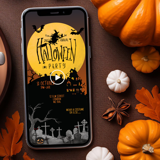 Animated Halloween Party Invitation