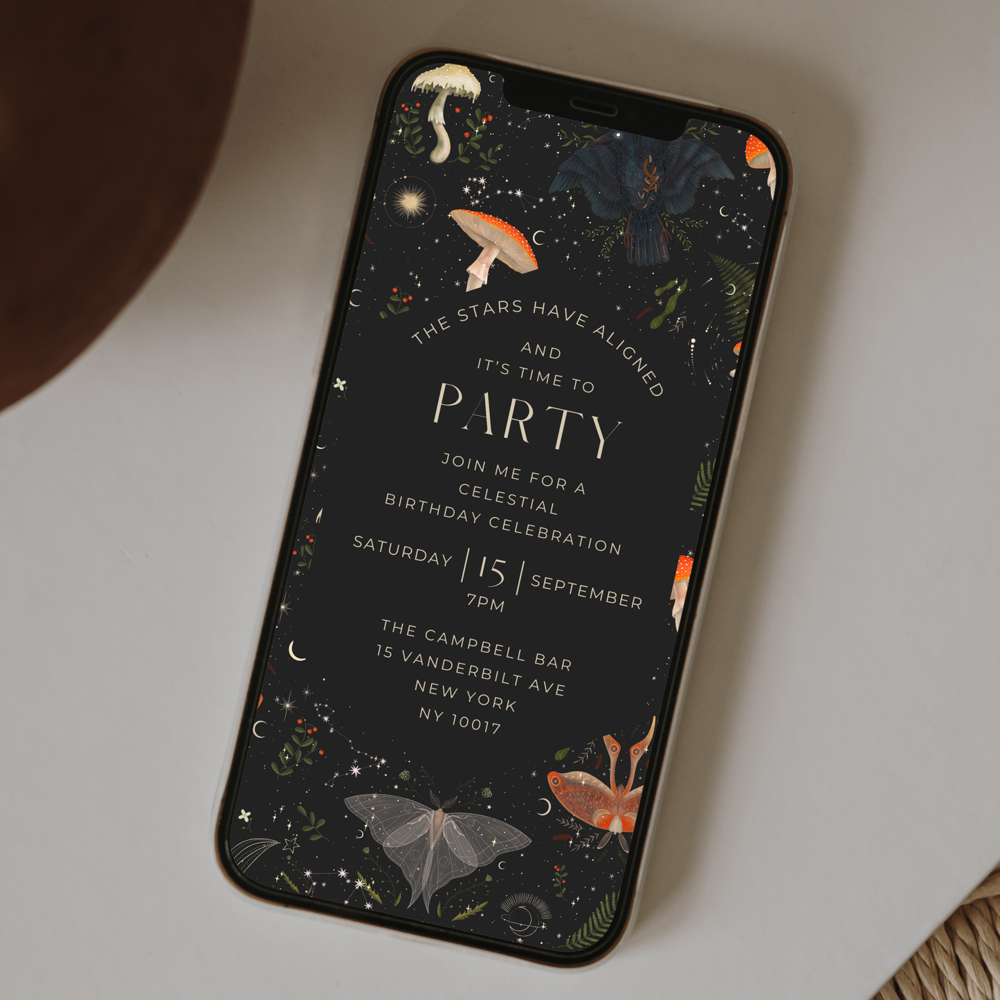 Digital Ethereal Party Invitation