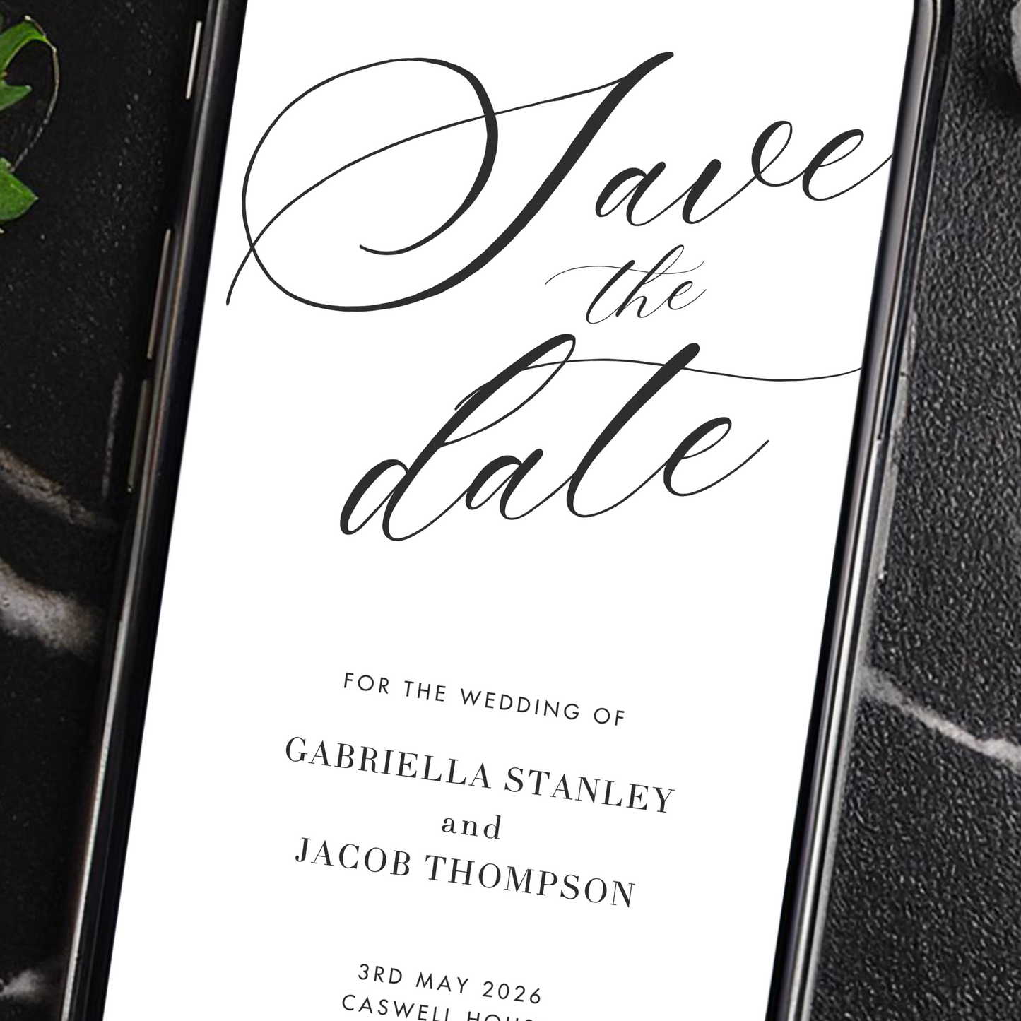 Digital Save the Date Card