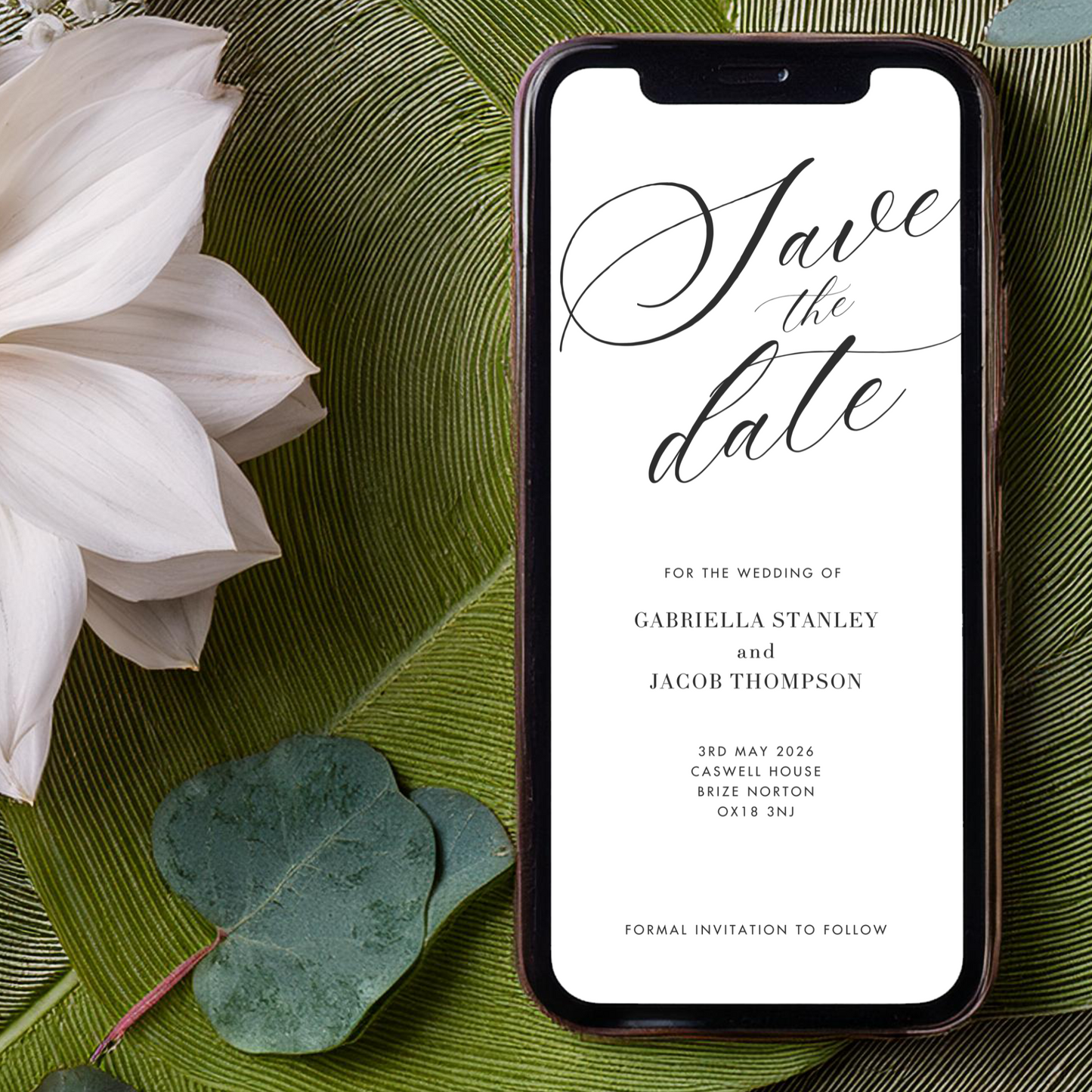 Digital Save the Date Card