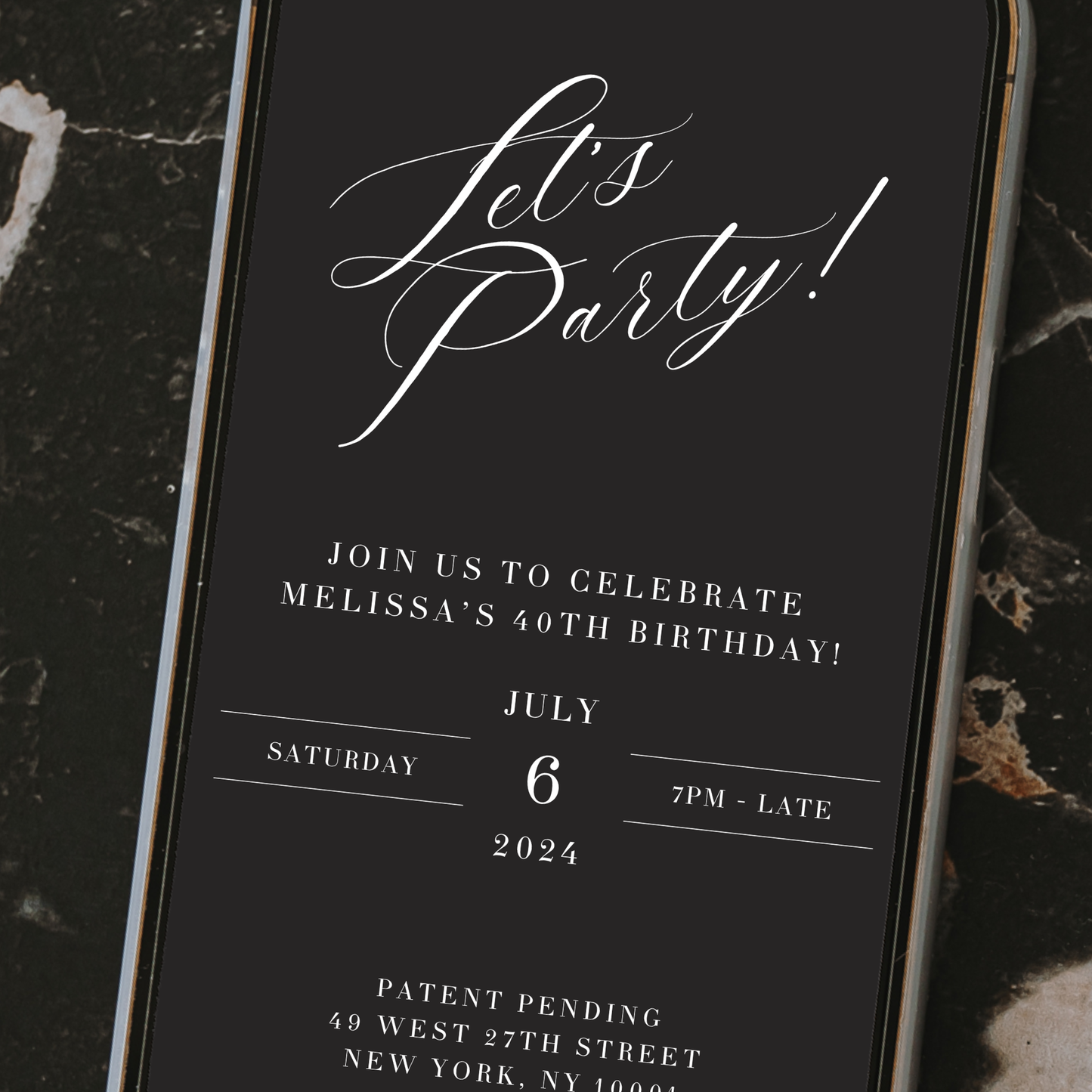 Digital Party Invitation