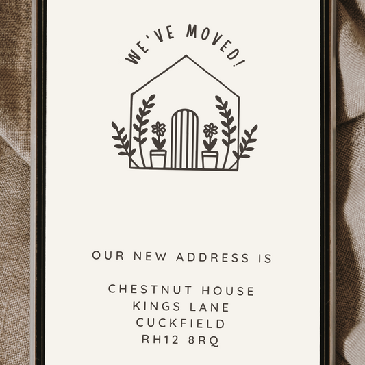 New Address Digital New Baby & Change of Address Announcements - Curiosity Studio ...