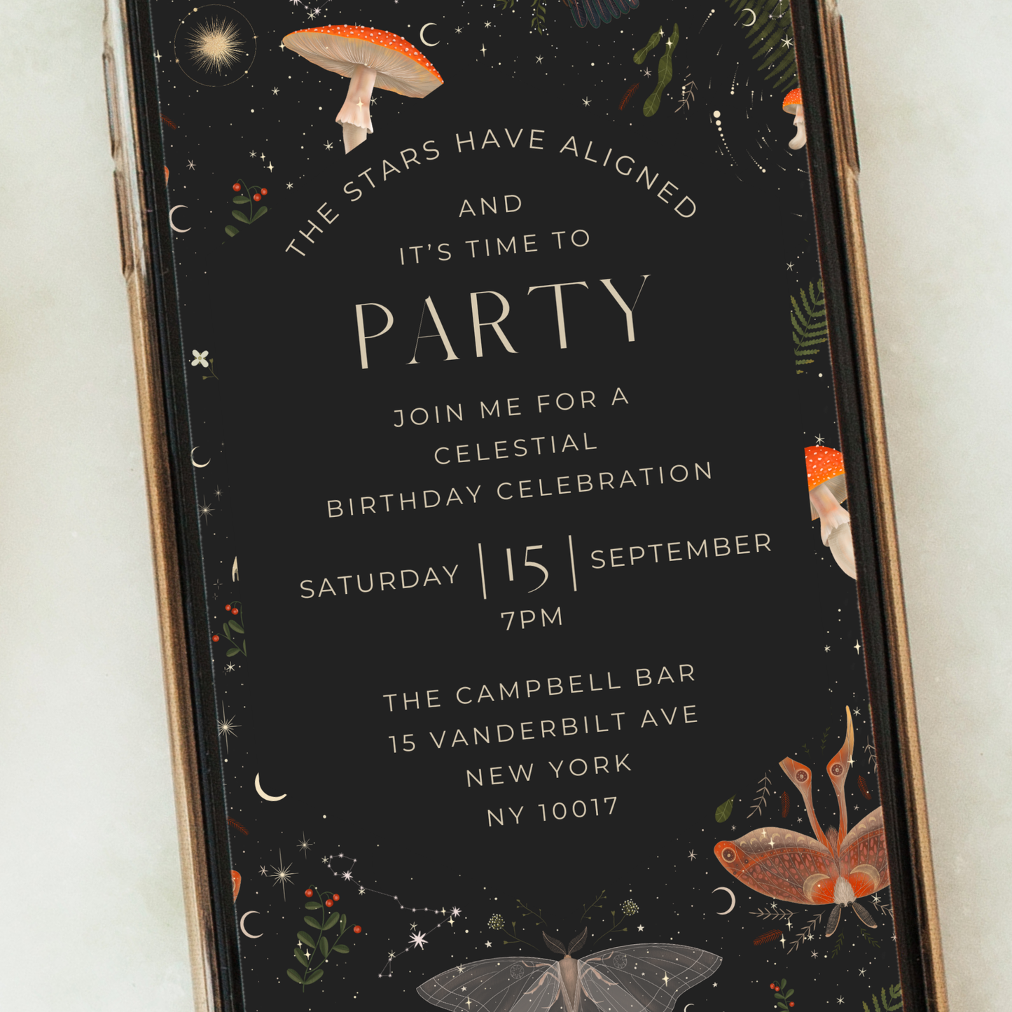 Digital Ethereal Party Invitation